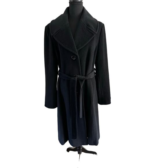 Ellen by Ellen Tracy Wool Coat with Tie Belt - Size 16 (NWT) Stunning! - Picture 3 of 13
